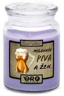 IMPAR Candle with lavender scent - Beer and women lover 500 g - Candle
