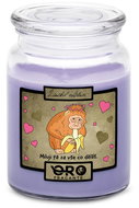IMPAR Candle with lavender scent - I love you for it - monkey 500 g - Candle