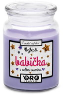 IMPAR Candle with lavender scent - The best grandmother in the universe 500 g - Candle