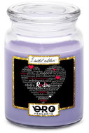IMPAR Candle with lavender scent - Family - heart of texts 500 g - Candle