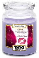 IMPAR Candle with lavender scent - Pisces (21.1. - 20.3. ) - red 500 g - Candle