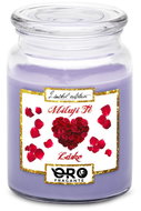 IMPAR Candle with lavender scent - Heart of roses 500 g - Candle