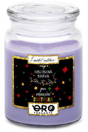 IMPAR Candle with lavender scent - Christmas lights 500 g - Candle