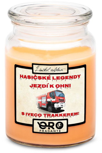 IMPAR Candle with tropical fruit scent - Firefighter legends - IVECO Trakker 500 g - Candle - Main image