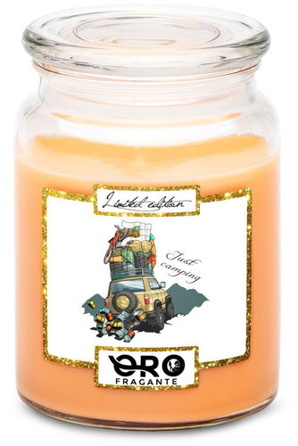 IMPAR Tropical fruit scented candle - Just camping 500 g - Candle - Main image