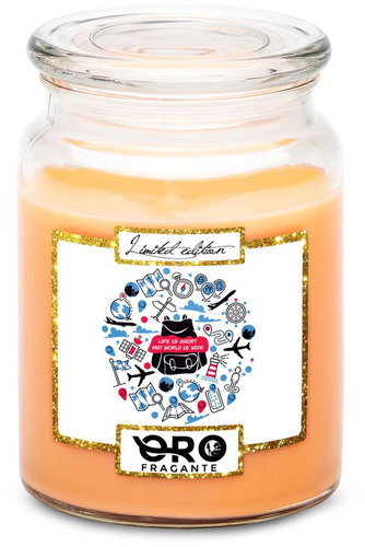 IMPAR Tropical fruit scented candle - Life is short 500 g - Candle - Main image
