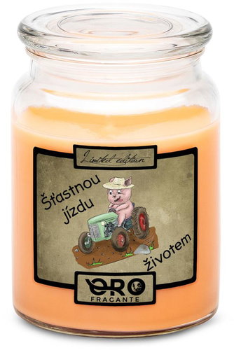 IMPAR Tropical fruit scented candle - Piglet and tractor 500 g - Candle - Main image