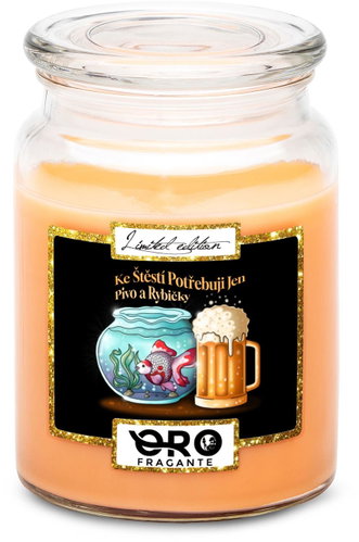 IMPAR Tropical fruit scented candle - Happiness = beer + fish 500 g - Candle - Main image