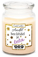 IMPAR Vanilla scented candle - Angel without wings is an aunt 500 g - Candle