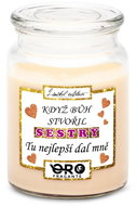IMPAR Vanilla scented candle - When God made sisters 500 g - Candle