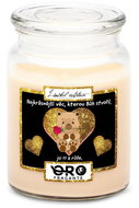 IMPAR Vanilla scented candle - Teddy bear with rose 500 g - Candle
