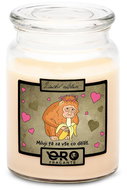 IMPAR Vanilla scented candle - I love you for it - monkey 500 g - Candle