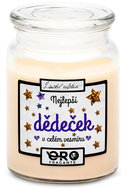 IMPAR Vanilla scented candle - The best grandfather in the universe 500 g - Candle