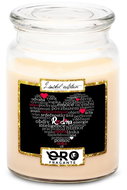 IMPAR Vanilla scented candle - Family - heart of texts 500 g - Candle