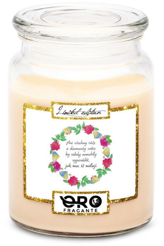 IMPAR Candle with vanilla scent - Roses and diamonds 500 g - Candle - Main image