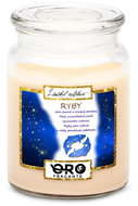 IMPAR Vanilla scented candle - Pisces (21.1. - 20.3. ) - blue 500 g - Candle