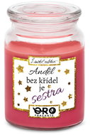 IMPAR Chocolate scented cherry candle - Angel without wings is sister 500 g - Candle