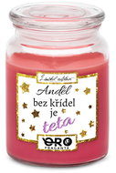 IMPAR Chocolate scented cherry candle - Angel without wings is an aunt 500 g - Candle