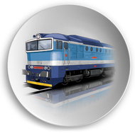 IMPAR Blue lady's slipper - Plate