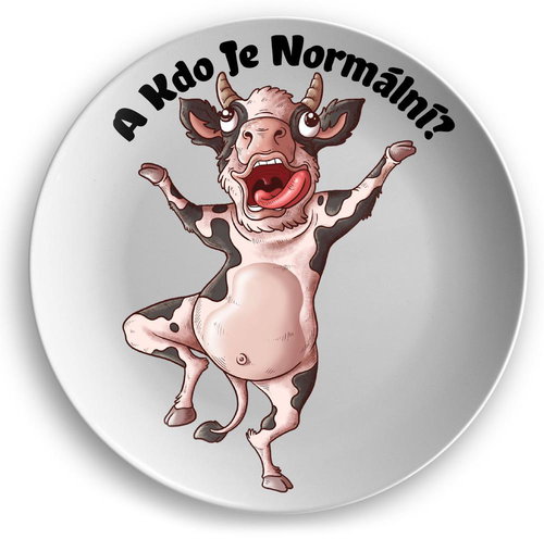 IMPAR Who is normal - a cow - Plate - Main image