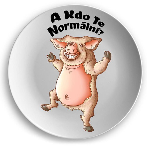IMPAR Who is normal - a pig - Plate - Main image
