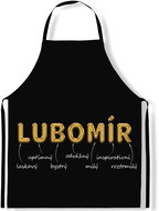 IMPAR Apron Men's names Gold, Lubomir - Apron
