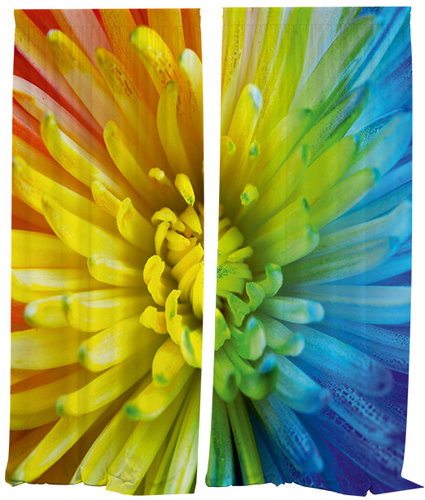 IMPAR Curtains Rainbow flower,140 × 250 cm - Drape - Main image