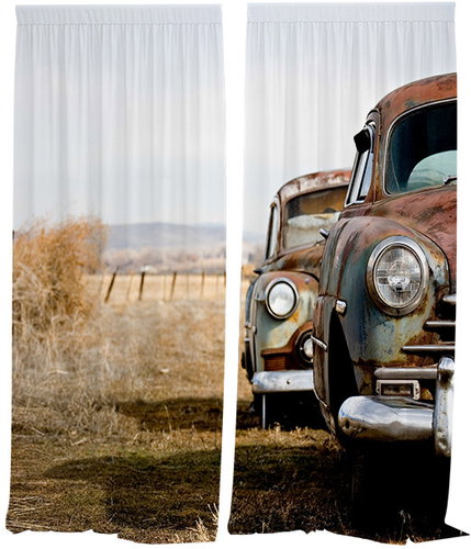 IMPAR Car wreck curtains,140 × 250 cm - Drape - Main image
