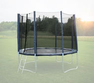 GoodJump Ochranná síť na trampolínu 366 cm - PVC - na 8 trubek- modrá - Ochranná síť