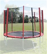 GoodJump Protective net for trampoline 366 cm - PVC - for 8 tubes - red - Protective Net