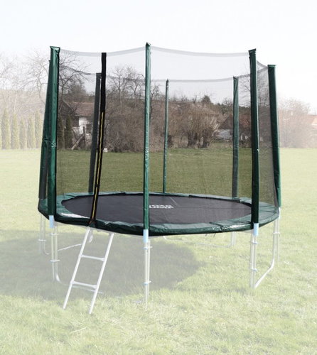 GoodJump Protective net for trampoline 366 cm - PVC - for 8 tubes - green - Protective Net - Main image