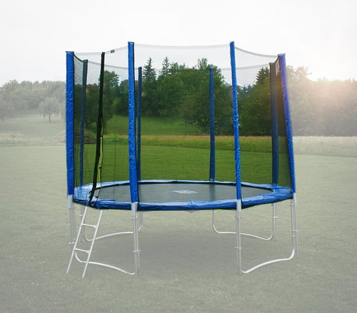 GoodJump Trampoline net 244 cm (250 inches) -PVC -for 6 tubes- blue - Protective Net - Main image