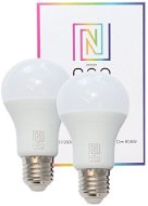 Immax NEO Smart szett 2x E27 9W LED-es izzó, színes és meleg fehér, dimmelhető, Zigbee 3.0 - LED izzó