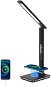 Immax KINGFISHER Qi LED Table Lamp, Black with Wireless Charging Qi and USB - Table Lamp