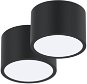 Immax NEO set 2x RONDATE Smart Deckenleuchten 15cm 12W schwarz Zigbee 3.0+ fernbedienung - Deckenleuchte
