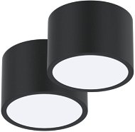 Immax NEO sada 2x RONDATE Smart stropná svietidla 15cm 12W čierne Zigbee 3.0 + diaľkové ovládanie - Stropné svietidlo