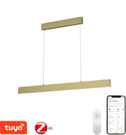 Immax NEO LISTON Smart Szabályozható csillár 118cm 18W arany Zigbee 3.0 - LED lámpa