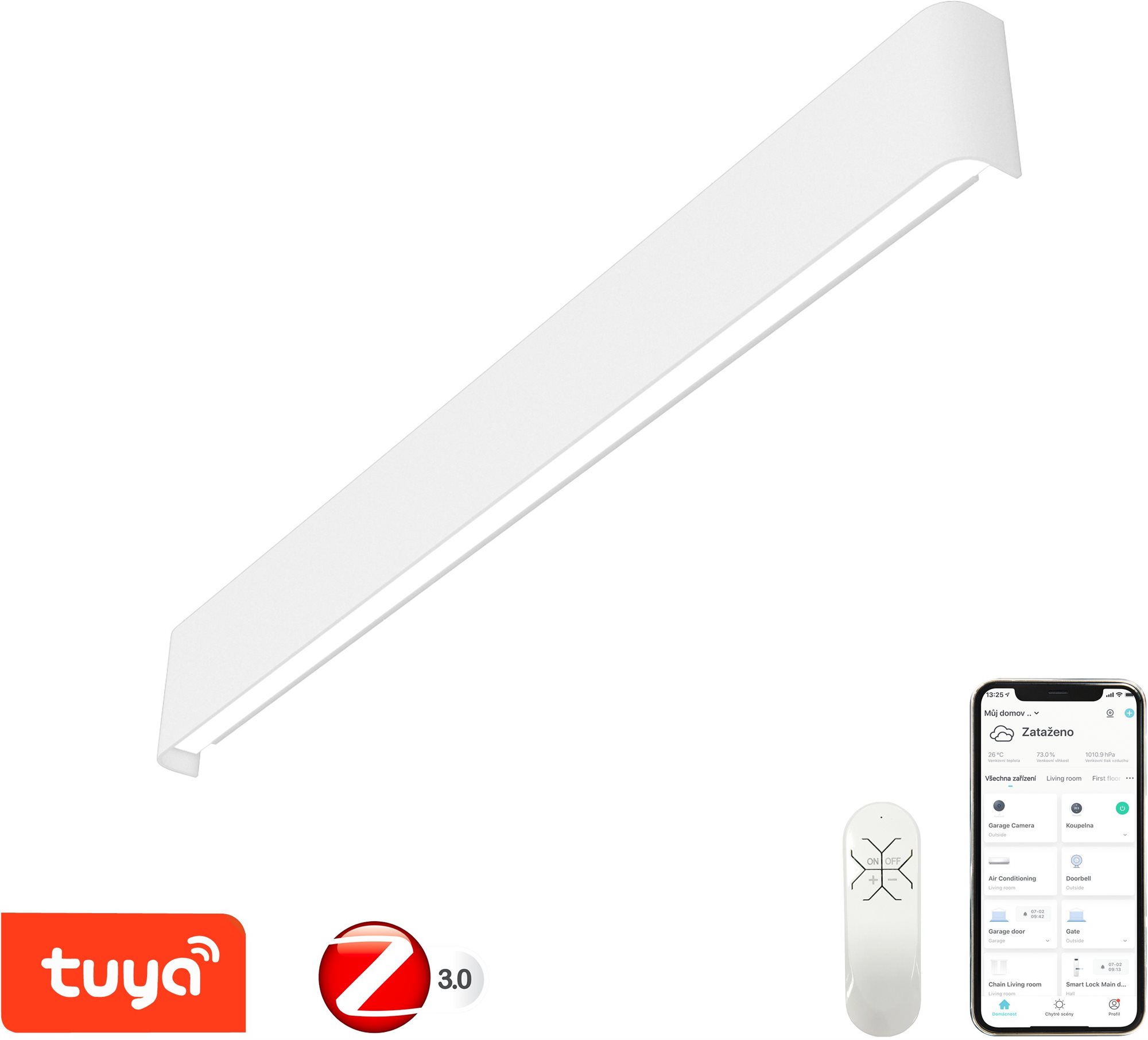 Immax NEO LÍNEA Smart fali lámpa 76cm 40W féher Zigbee 3.0