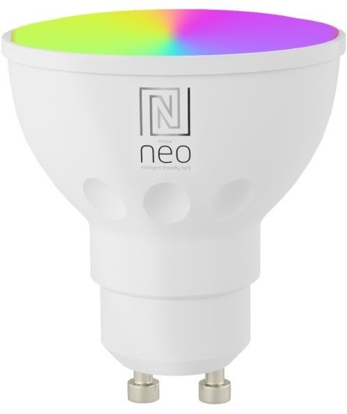 IMMAX NEO GU10 4,8W RGB+CCT okos LED izzó, színes és fehér, dimmelhető, Zigbee