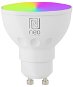 IMMAX NEO GU10 4,8W RGB+CCT okos LED izzó, színes és fehér, dimmelhető, Zigbee - LED izzó