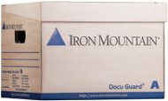 Archivačná krabica Iron Mountain Box A, 35 × 31 × 25 cm, hnedo-modrá - Archivační krabice