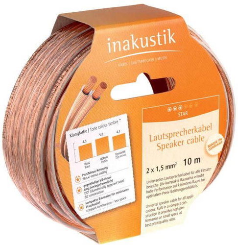 Inakustik Star Speaker Cable Reel 10m - AUX Cable - Main image