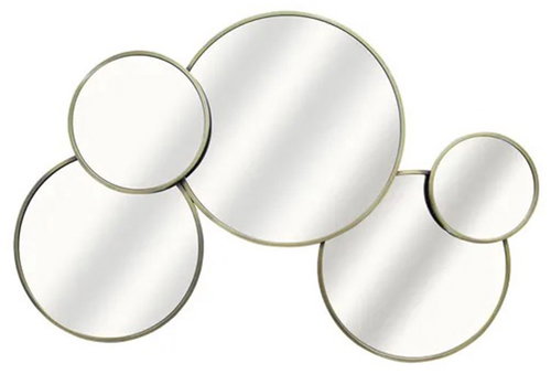 Inspire Gold decorative mirror, hanging, 60 × 40 cm, gold - Mirror - Main image