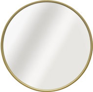 Inspire Round mirror Nordik Frene, brown, diameter 60 cm, in wooden frame - Mirror