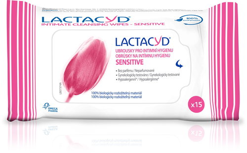 LACTACYD Wipes Sensitive 15 pcs - Wet Wipes - Main image