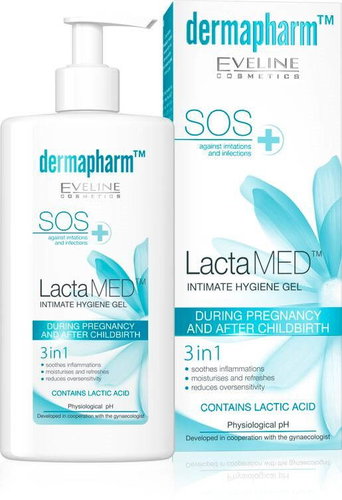 Eveline Cosmetics Lactamed During pregnancy and after childbirth 250 ml - Intimate Hygiene Gel - Main image