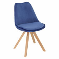 Židle Norden Star Square Velvet modrá - Jídelní židle