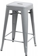 Barová stolička Paris 75cm světle šedá - Barová židle