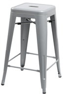 Barová stolička Paris světle šedá - Barová židle