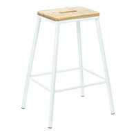 Barová stolička Seattle bílá - Barová židle